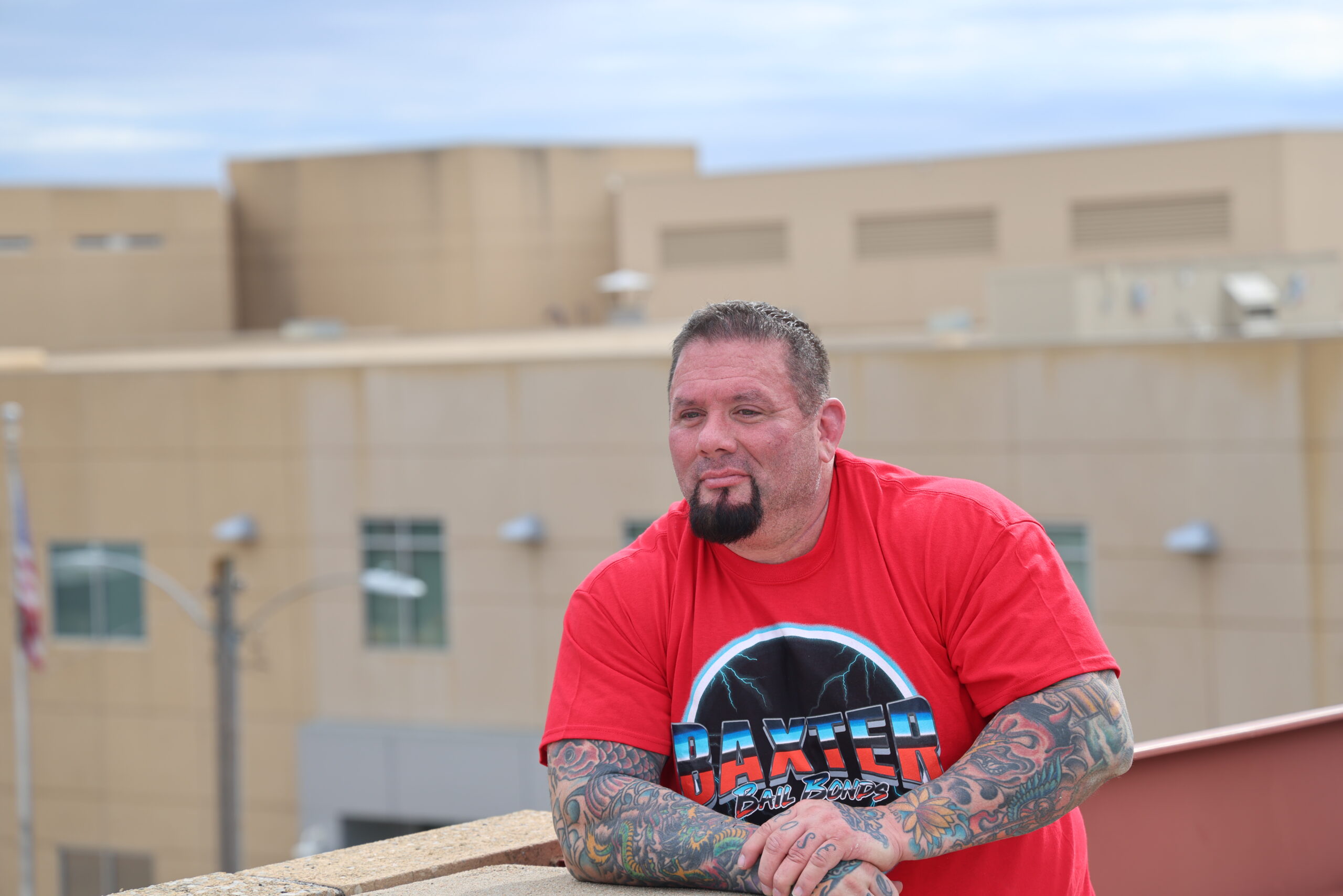 Paul Baxter from Baxter Bail Bonds at the Sedgwick County Jail in Wichita, Kansas.